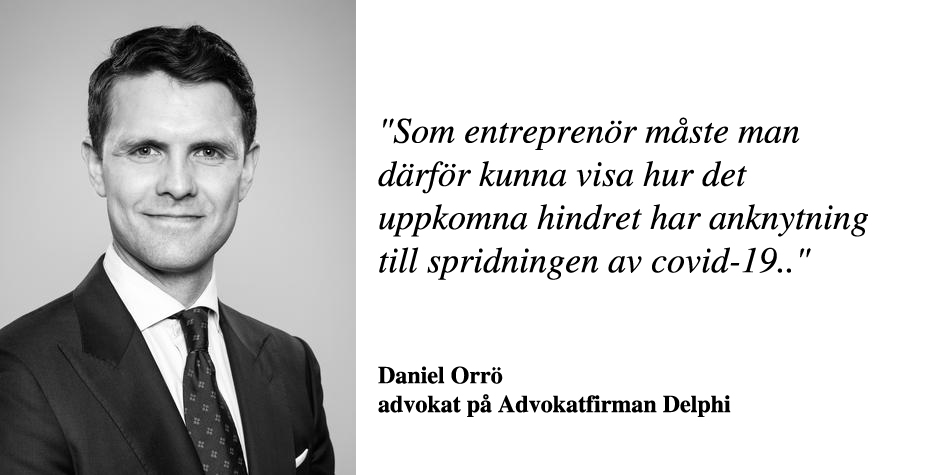 Covid-19 och entreprenaden